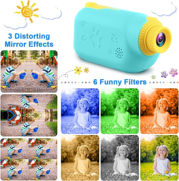 Leksaker för flickor 3-10 år, barnvideokamera digital kamera Chri