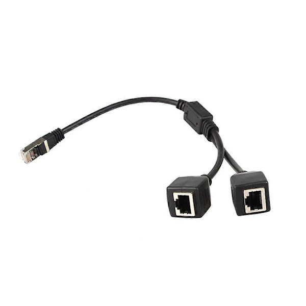 RJ45 Ethernet-splitter Adapterkabel 1 til 2 Porter Adapterkabel LAN Ethernet
