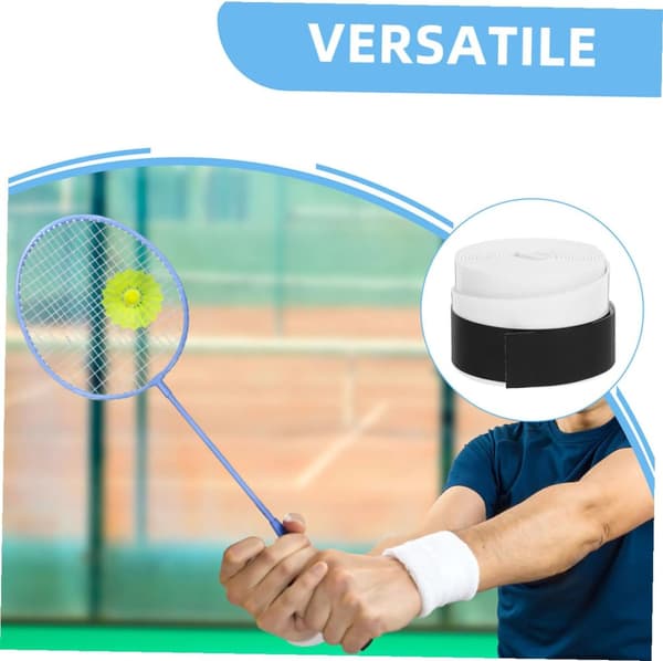 12 stk. hvide tennis- og badmintonovergreb Skridsikre overgreb Hurtigtørrende Elastisk Svedabsorberende greb