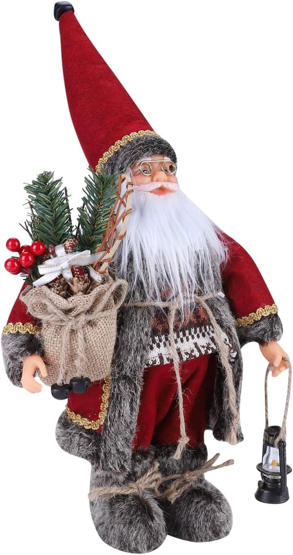 30 cm Julemandsdukke Jul Stående Figur Julemandsdukke