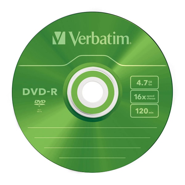 VERBATIM DVD-R 4,7GB 5-pack Slim Case
