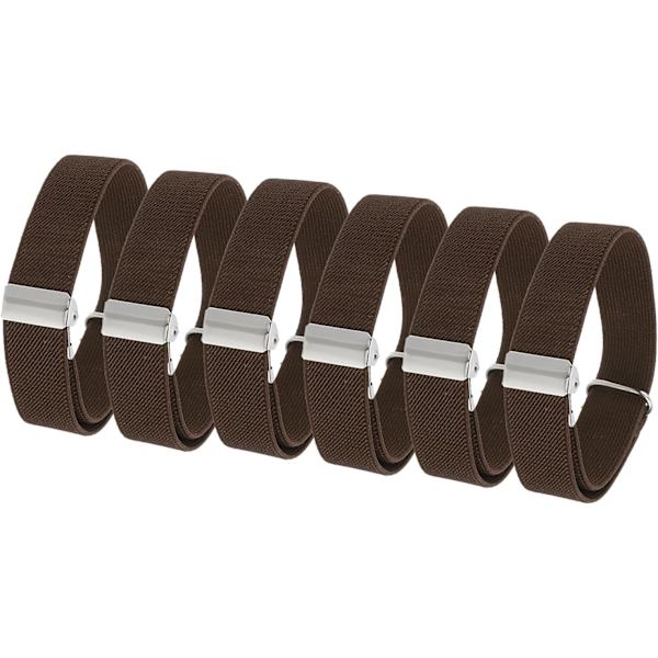 Elastisk ermeholder 6 stk brun
