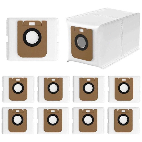 10-pack dammsugarpåsar för D10 Plus / D10s Plus / Z10 Pro / L10 Plus dammsugare, RLS3D dammuppsamlare