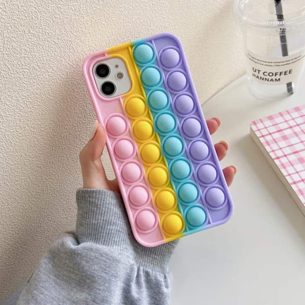 iPhone 14 Pro Max Stress Relief Rainbow Mobilskal