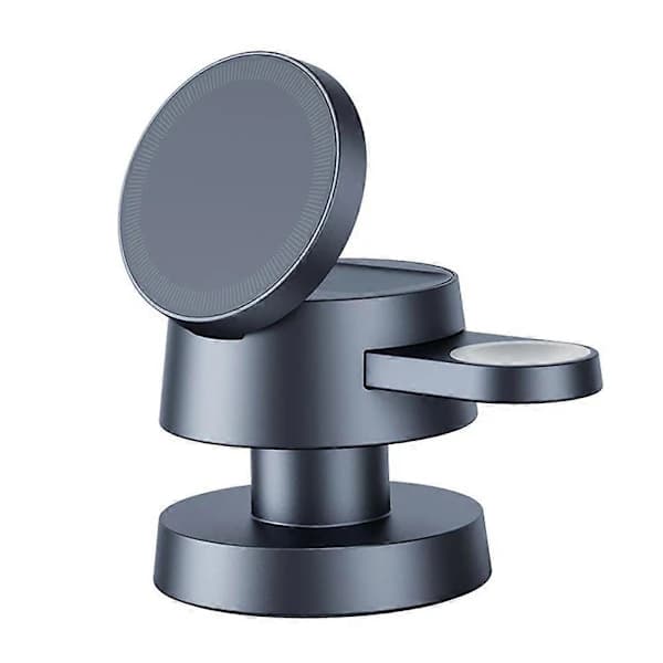 (Pow yeah!) 4-in-1 Wireless Charger Magnet Clock Headphones Phone Holder Creative Night Light