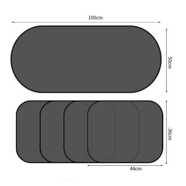 Solskjerming for bilvinduer - (10-pakning)