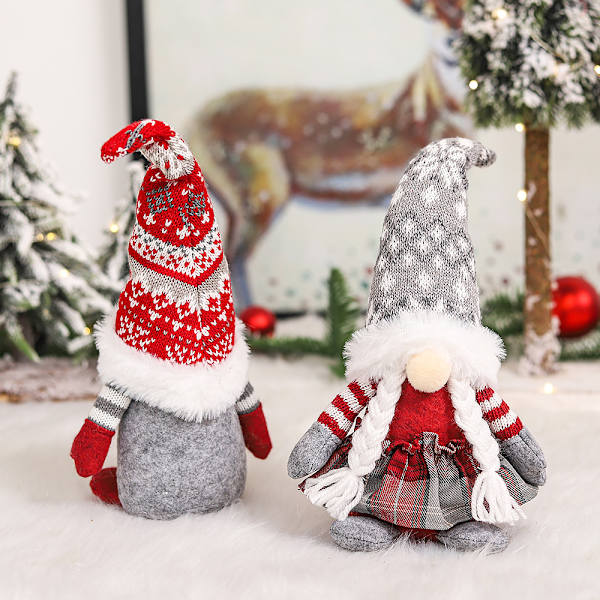 2 st tomte julgransprydnader, julgransprydnad