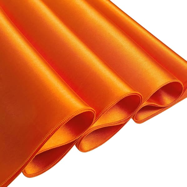 1-pakning rektangulær duk i sateng, silkemyk bordduk, satengduker 60 x 102 tommer, oransje 1 stk Orange 1pcs