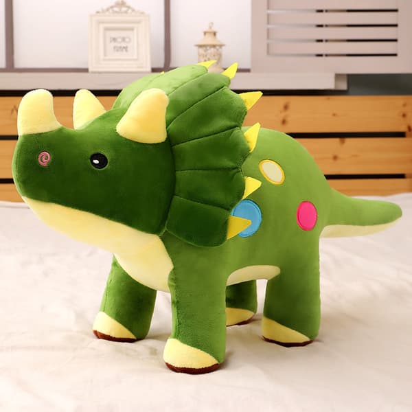 Dinosauruspehmolelu, 16 \" pehmo Triceratops-heittotyyny