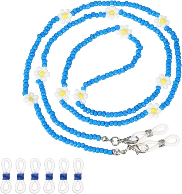 Stilig brillekjede for kvinner, blå color_name Medium Blue