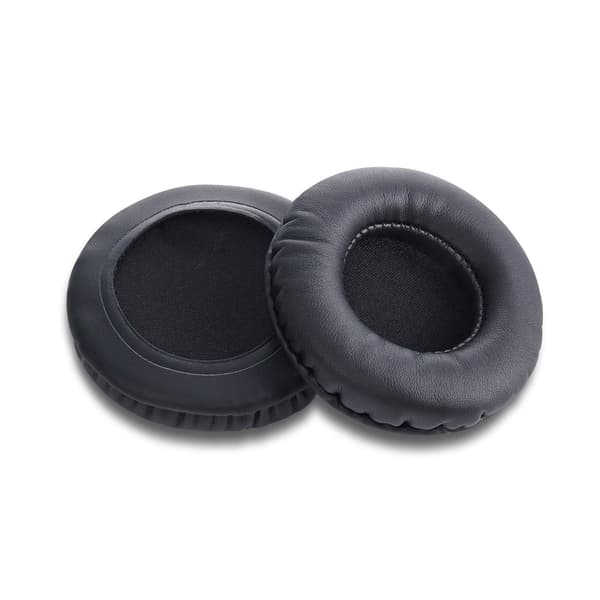 1 par runde øreputer 70 mm erstatningsøreputer premium protein skinnskum universal 7 cm puter kompatible med 70 mm hodetelefoner