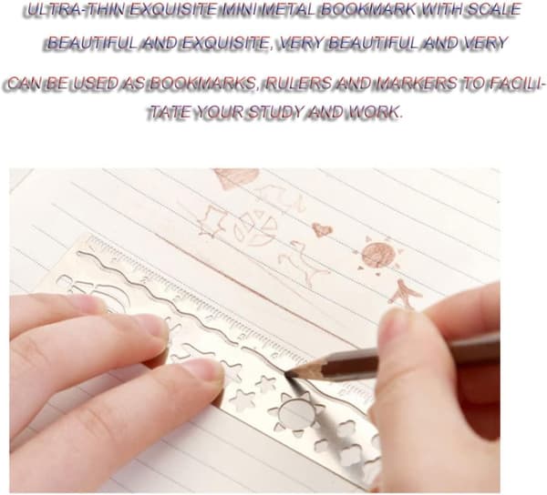 Originalt bogmærke, metalbogmærke, bogmærke, skolemateriale, stk.