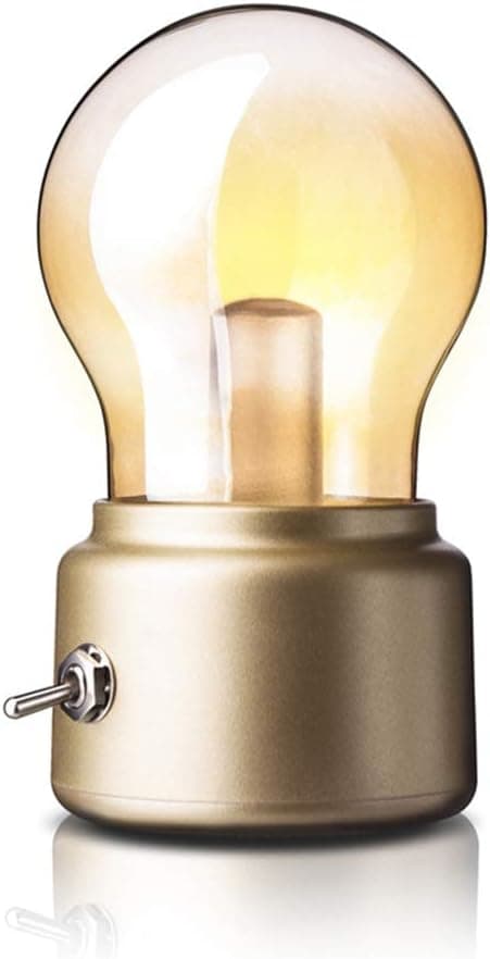 1 stk LED-natlampe Guld Gold