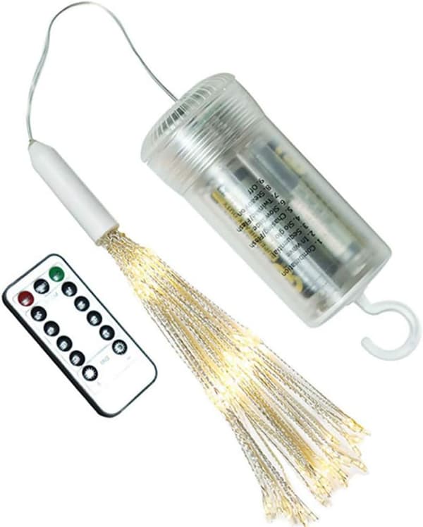 LED Firework Lights Decorative LED Firework Lights Remote Control Battery Box Copper IP54 Waterproof