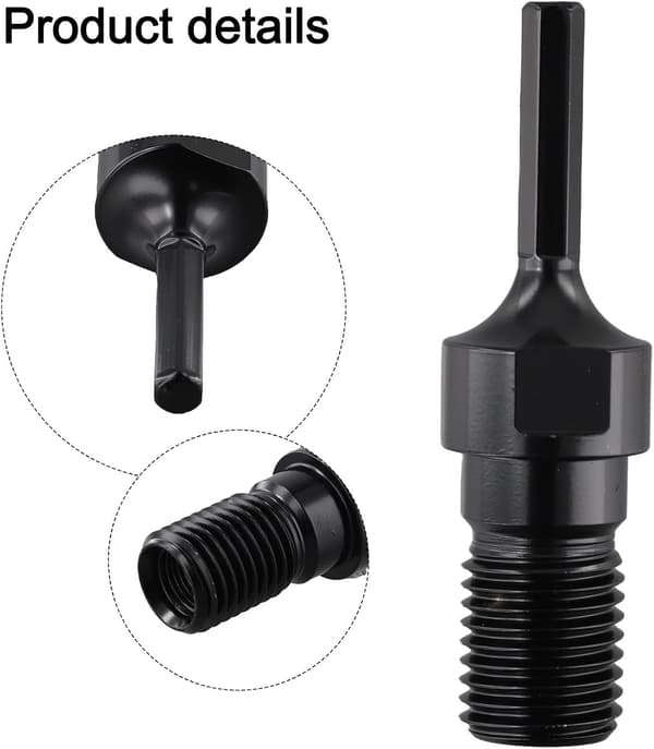 Skaftadapter Kernebor 1 1/4 7UNC Gevind Sekskantet Konvertering Til Boremaskine Med Kompatible Boremaskiner