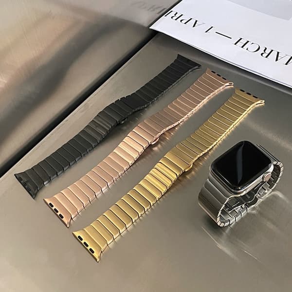 Blå 38 40 41mm, egnet for Apple Watch Ultra 49mm metallrem,