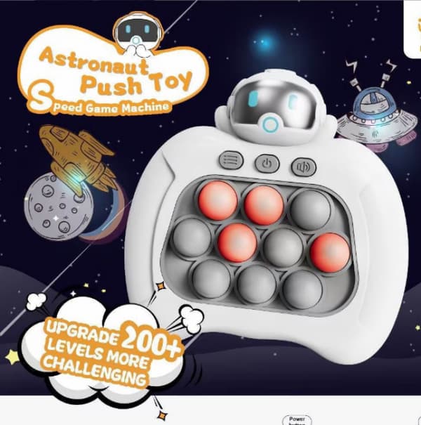 Astronaut Pop It-spil - Pop It Pro Light Up-spil Hurtigt tryk Fidg