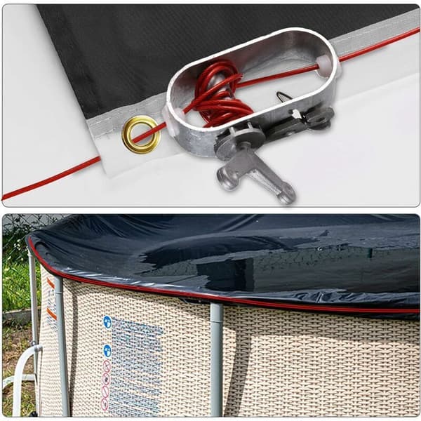 Pool Cover Cable with Winch, 30.5 m Pool Cover Winch Cable Ratchet Cable Tensioner