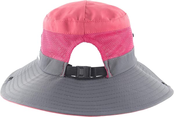 Dame solhatt med hestehale UV-beskyttelse sammenleggbar netting bred brem