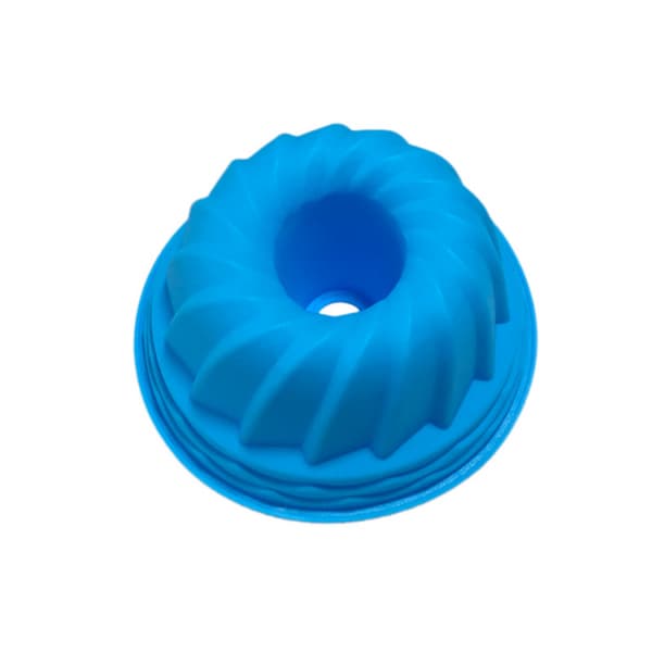1 st Silikonform Bakform Sockerkakaform Blå