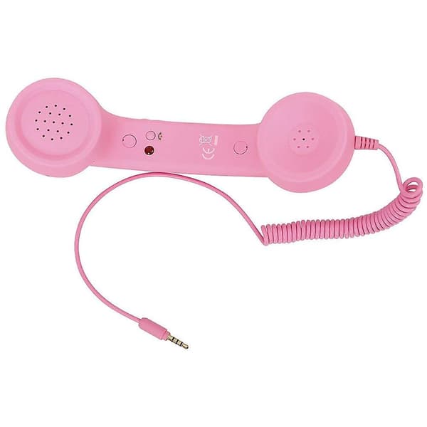 Retro 3,5 mm telefonrør: Stilfuldt ABS-design, klar lyd, perfekt til smartphones