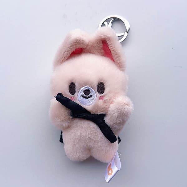 Stray Kids Plush Keychain Set with Magnetic Doll, Scarf & Accessories[JUN]