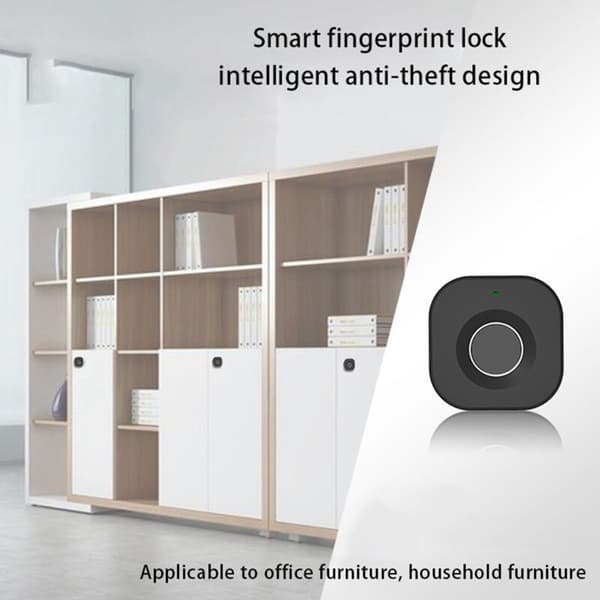 Biometric Fingerprint Lock for Smart Home, Hidden Drawer, Electronic Lock, Privacy, Keyless Security Protection for Office/