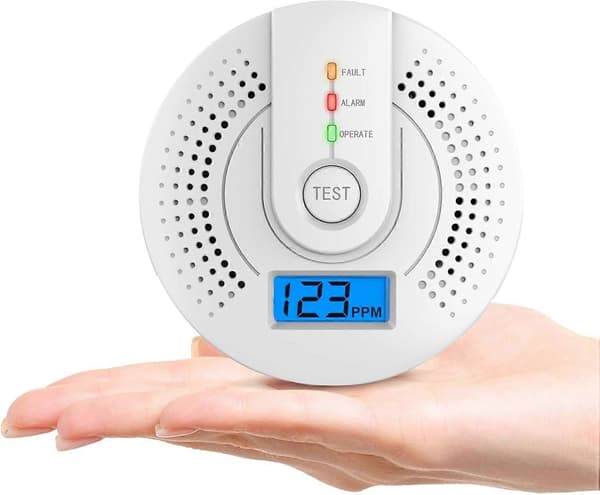 Carbon Monoxide Detector, Carbon Monoxide Alarm, CO Detector with LED Display (AA Battery NOT INCLUDED)