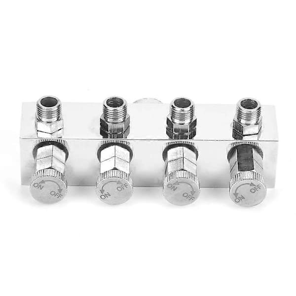 Multifunctional Adjustable Aluminum Air Hose Splitter Airbrush Adapter Accessory #1