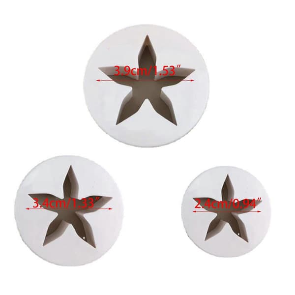 Fondant Molds Five-Pointed Star Shaped Cookie Cutter Fondant Cake Molds