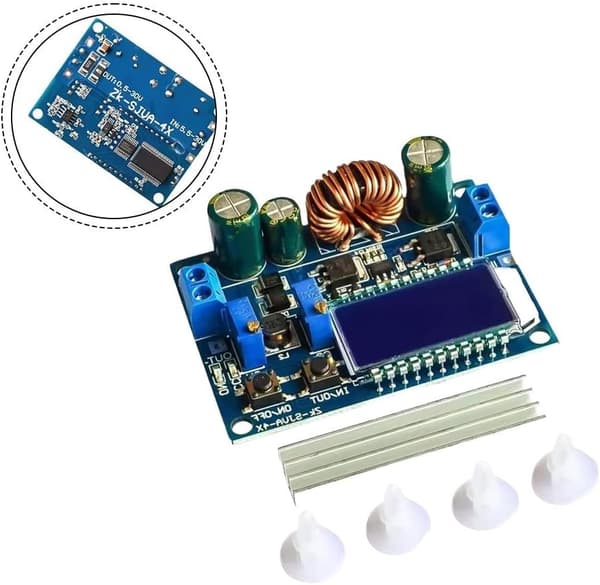 Buck-Boost Input, Output, Step-Up Justerbar Konverteringsmodul LCD Voltmeter Ammeter, 5.5-30V 0.5-30V 35W Strøm, Step-Down Spændingsregulator til Industriel
