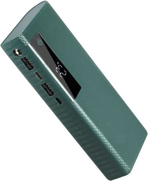 Bankfodral USB-port 2 1A utgång som stöder 5 X ström med 5V platt för hållarmontering (grön)
