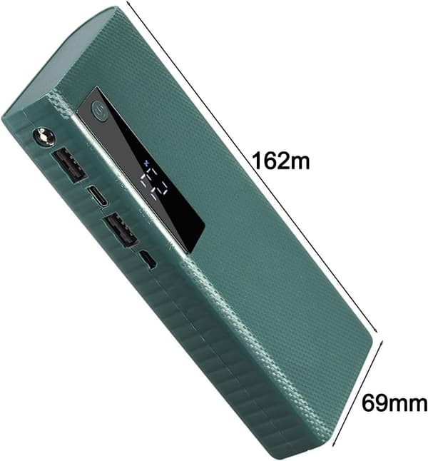 Bankfodral USB-port 2 1A utgång som stöder 5 X ström med 5V platt för hållarmontering (grön)