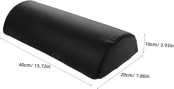 Half-round Bolster Pillow for Massage Table and Spa, Slow Rebound Memory Foam Footrest Pillow