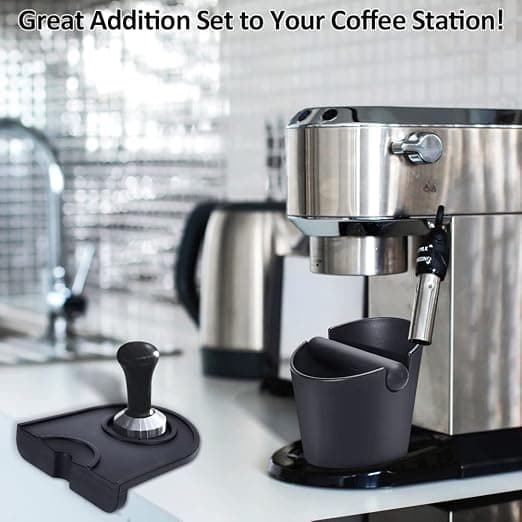 Kaffe knockbox (liten 12,5 * 12,1 * 10 cm), espresso knockbox,