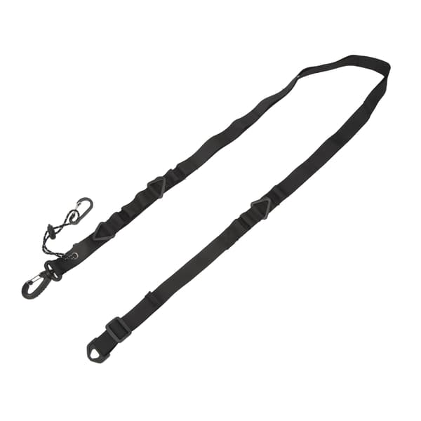 Camping Storage Strap Multifunctional Non-slip Nylon Shoulder Strap with Triangular Ring for Camping Accessories Black