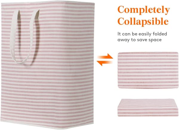 Laundry Basket 72L Foldable Waterproof Fabric with Large