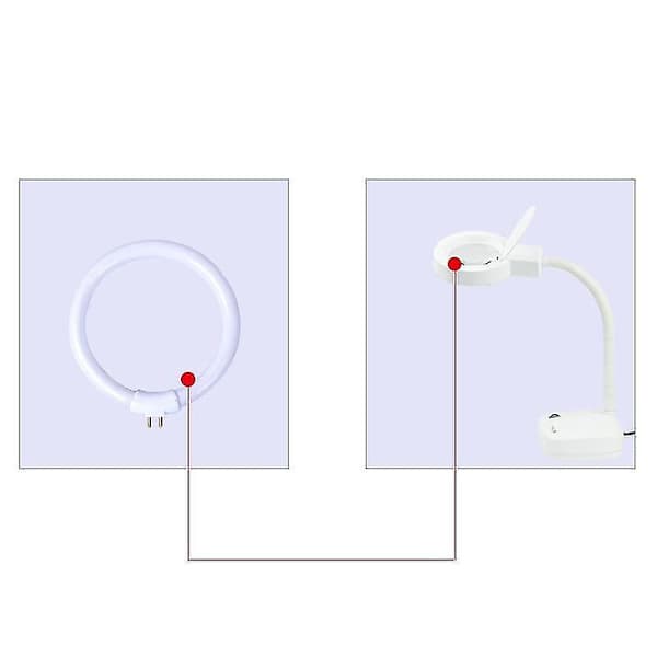 T4 Rund Sirkulær Lampe - G10q Fluorescerende Lampe med 4 Pinner