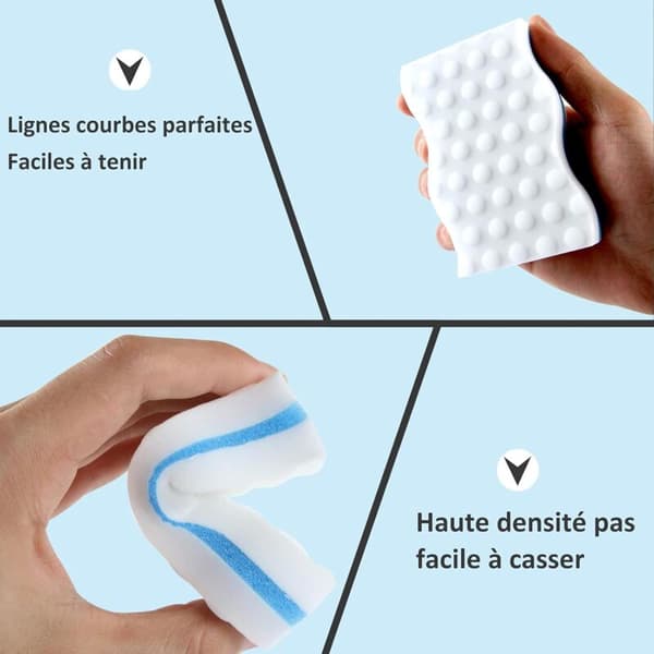 20 pcs White Magic Sponges - 25mm Thickness, Melamine Cleaning Sponge