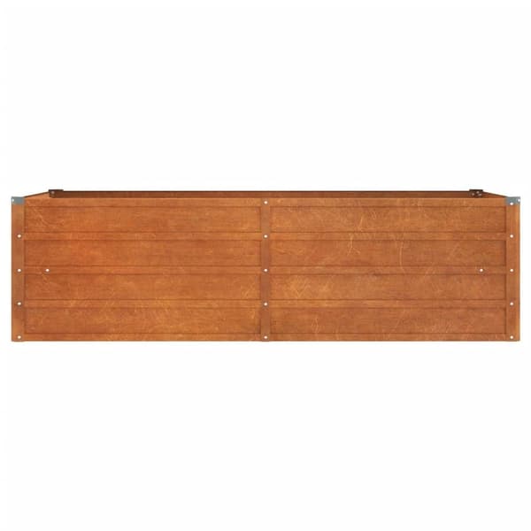 vidaXL Plantekasse Rusten 160x80x45 cm Rustfrit Stål