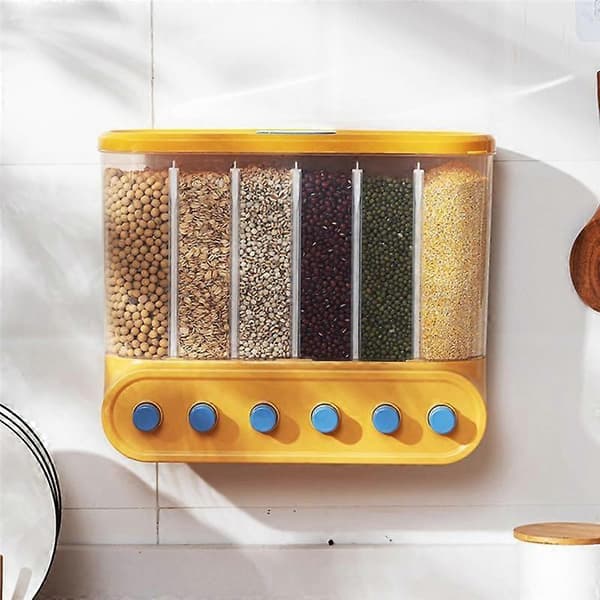 Kitchen Container Dispenser Wall Mounted Sealed Food Storage Container Cereal Box Food Jar