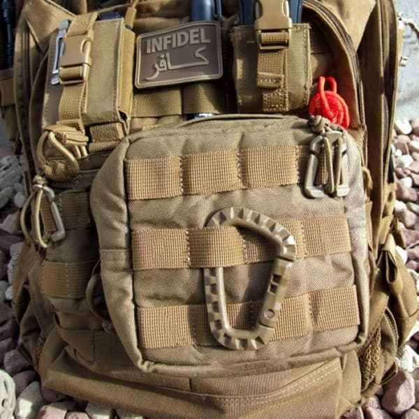 Tactical Carabiner Hooks in Carabiner Loop Shape