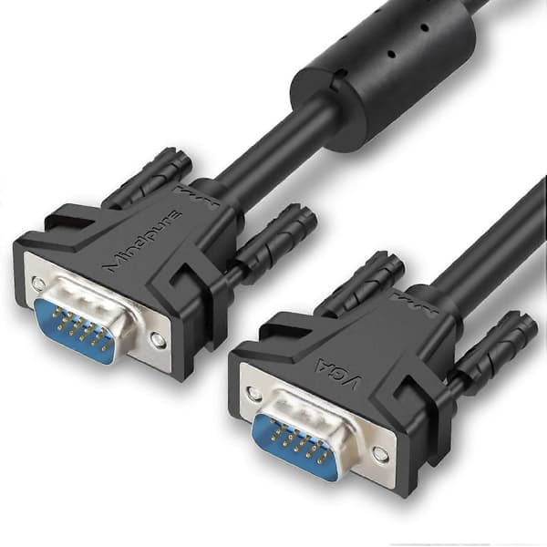 MINDPURE VG002 1m VGA 3+6 1080P HD Video Cable for Laptops Monitors Projectors