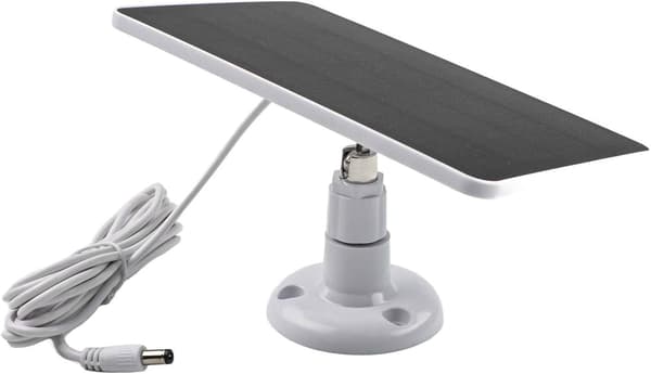 Lading av sikkerhetskameraer 3 meter ring solcellepanel for 4W 5V med kabel, kompatible systemer (hvit) hvit White