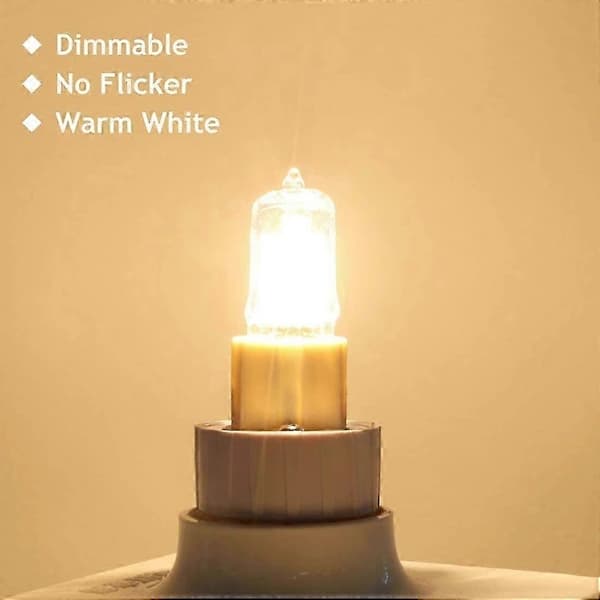(pow yeah!) G9 Light Bulb 42W (44W) Dimmable Warm White 2800K, G9 Halogen Lamp Compatible with Indoor Lighting