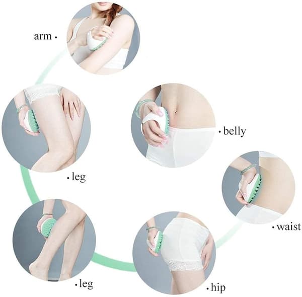 Kropsbørste Massager Anti Cellulite Slankende Afslappende Skrubbe Blød