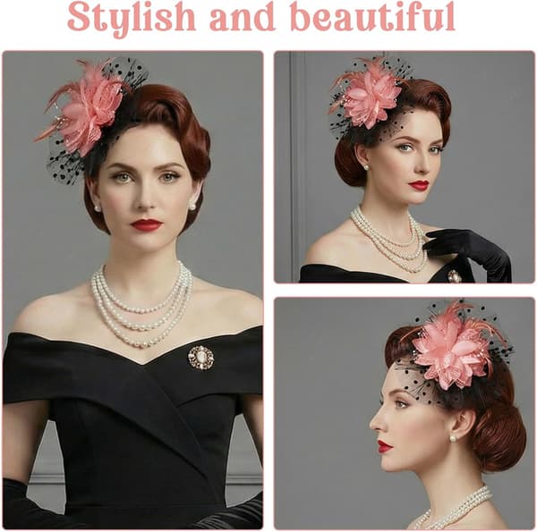 Fascinator Hat til kvinder til teselskab, bryllup