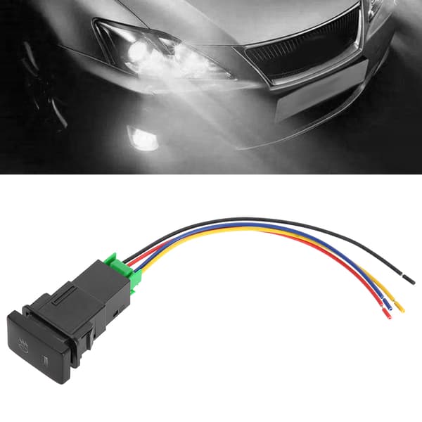 12V 4-polig tryckknappsswitch för Toyota med LED-bakgrundsbelysning