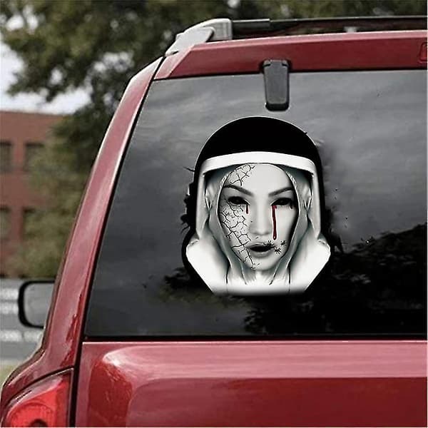 Head Model Halloween Car Sticker Removable Self-Adhesive Wall Sticker