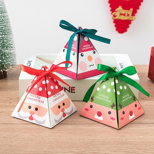 24 Christmas Candy Boxes, Christmas Tree Gift Boxes, Decorative Ch